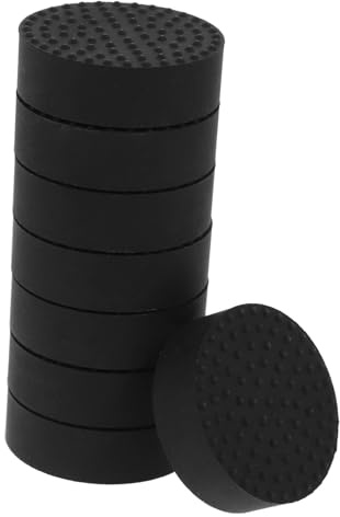 BESTonZON 8 Almohadillas de Goma Redondas para Macetas, Tapetes Antideslizantes y Resistentes para Accesorios de Jardín Exterior