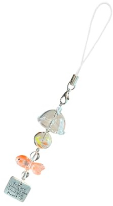 Laikoutd Unique poisson vent carillon breloque téléphone mobile et sac ornement sac pendentif décorations résine texture pour diverses occasions