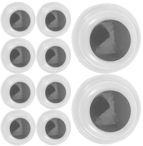 DIYEAH 500 Pezzi Occhi Mobili Autoadesivi Rotondi in Plastica per Fai da Te Adesivi per Scrapbooking Creazione e Decorazioni Artigianali