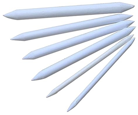 Healeved 18Pcs Blending Stump and Tortillon Set for Sketching, Paper Drawing Tools for Shading and Blending, White Paper Pencil Blenders Suitable for Artists and Students