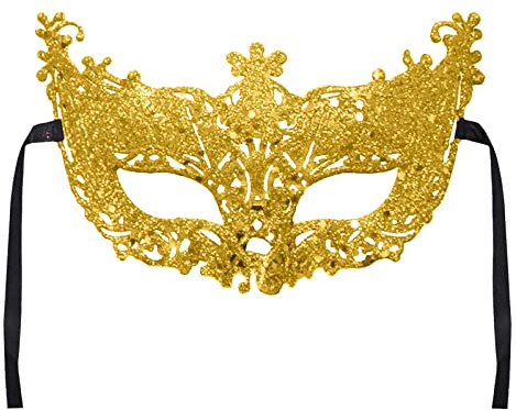 Venezianische Maske Damen für Halloween Karneval Party Kostüm Ball - Maske Maskenball Venezianisch Augenmaske für Herren und Damen