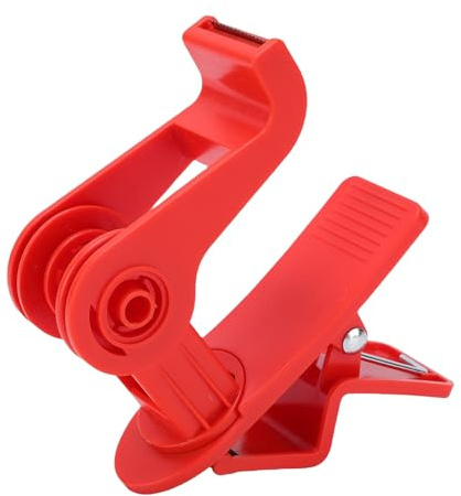 aqxreight Desktop Tape Dispenser, ABS Adjustable Craft Tape Dispenser Table Clamp with 360 Degree Rotational Feature, for Gift Wrapping Holiday Projects Crafting (Red)