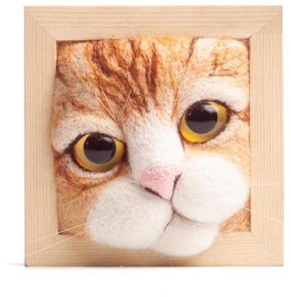 Akfldms Katzenpuppen-Strickset mit Fotogalerie-Ornamenten für Zuhause, Handwerksbedarf B