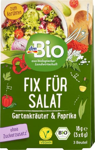 Lösning för sallad 3-pack, 18 g - DM varumärke Tyskland - kompatibelt med dmbio - Fix für Salat 3er Pack, 18 g
