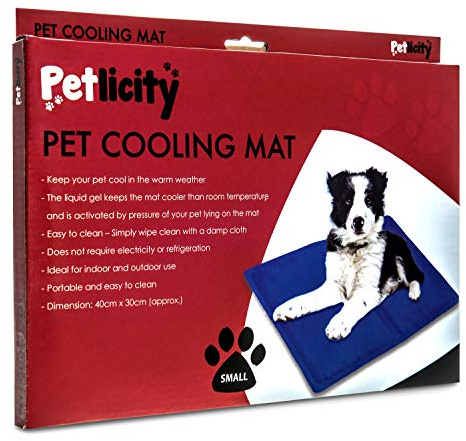 Petlicity Cooling Gel Mat for Pets - Magic Multi-Function Jelly Pad Cushion Absorbs Heat From Animal to Keep them Cool - Portable and Easy to Wipe Clean (Large)