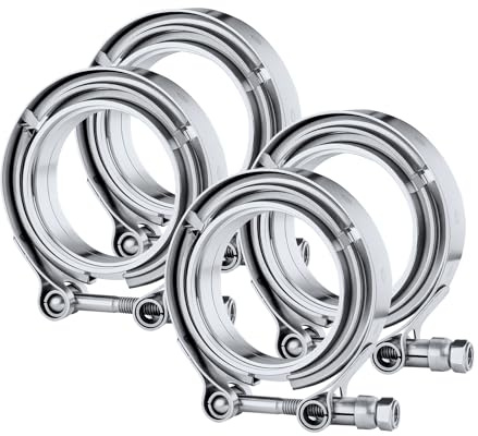 EVIL ENERGY 2.75 Inch V Band Clamp with Flange Male Female Stainless Steel