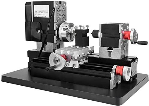Mini tour rotatif en métal 60 W 12 000 tr/min machine multifonction pour bois, plastique, métaux mous bricolage – 12 V CC