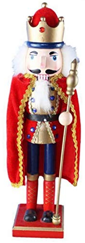 21S SCHIACCIANOCI SOLDATINO Soldato BURATTINO di Legno 38 CM King Natale Decorazione