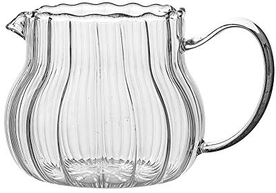 Valcatch japonais clair pot à lait tasse en verre résistant à la chaleur avec poignée pichet à eau carafe en verre pot à eau pour sauce à la crème de lait thé café vin jus pichet