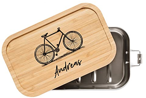 ABENTEUERNAH - Personalisierte Brotdose für Erwachsene - Individuelle und Robuste Edelstahl Brotdose mit Namen - Personalisierte Geschenke für Männer (Kleine Lunchbox 750 ml)