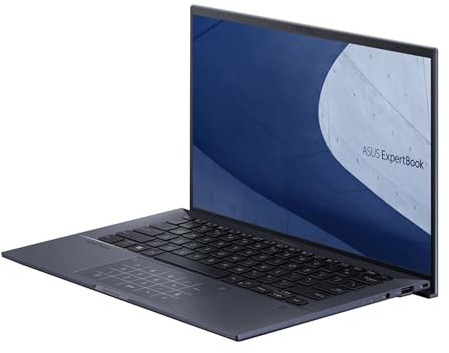 ASUS ExpertBook B9 Intel EVO - Laptop delgada y ligera, 14 pulgadas FHD, Intel Core i7-1255U, SSD de 2 TB, RAM LPDDR5 de 32 GB, grado militar, duradero, protector de privacidad de cámara web, Win 11