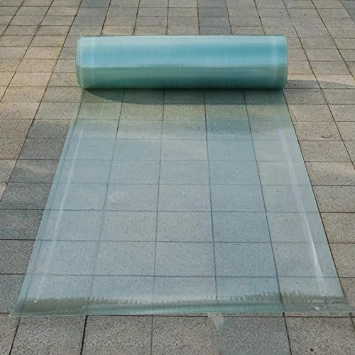 Plaques en Polycarbonate,Épaisseur 1 mm,Tôle de Toit pour abri de Jardin,Auvent Marquise Transparent Protection Contre La Pluie et UV,Facile à Plier et à Couper,Vis,Personnalisable (W*L:0.5x2m)