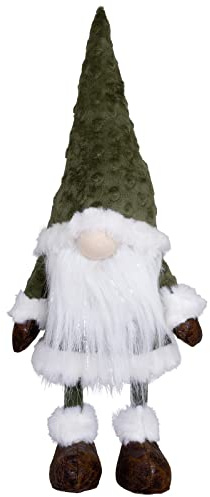 Christmas Paradise Großer Wackelnder Weihnachtswichtel 35cm(50cm) Wackel-Gnom (grün)