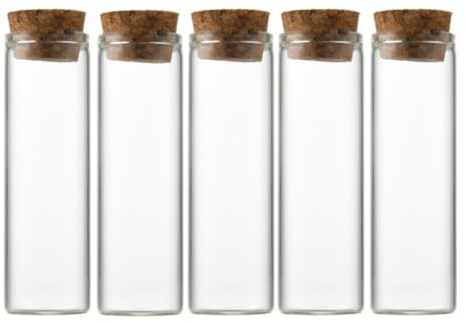TUPSYBL Lot de 12 mini bouteilles en verre de 15 ml avec bouchon en liège pour décoration artisanale, cadeaux de fête, expériences scientifiques