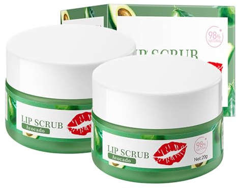 20g Mascarilla Labial Hidratante, Mascarilla de Labios para Labios Quebradizos día y Ynoche, Cuidado Labial Nutritivo Para Atenuar las Arrugas de Los Labios, Sabor a Aguacate lipmask-4