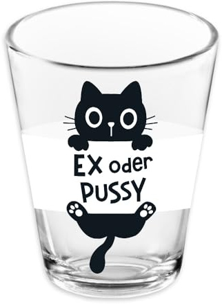 Grafik-Werkstatt Schnapsglas | 60 ml | Ex oder Pussy