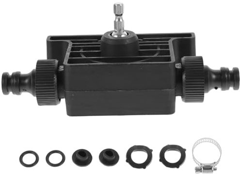 Uonlytech Mini Self-Priming Water Pump with Two Connectors Portable Small Electric Drill Power Pump for Home Water Transfer and Drainage