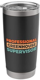 Retro Horticulture - Temperature Vintage Greenhouse Manager Stainless Steel Insulated Tumbler