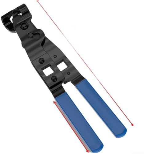 Pinze a morsetto ergonomiche per applicazioni con giunto CV con ganasce regolabili e struttura in acciaio per tubi del carburante e per attività di copertura antipolvere