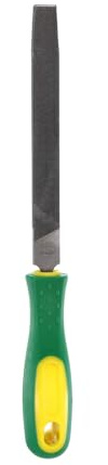 HARFINGTON Tip Thin Cut File 6 Double Cut Teeth High Carbon Steel Hand Rasp File with Plastic Handle for Metal Wood Deburring Removing