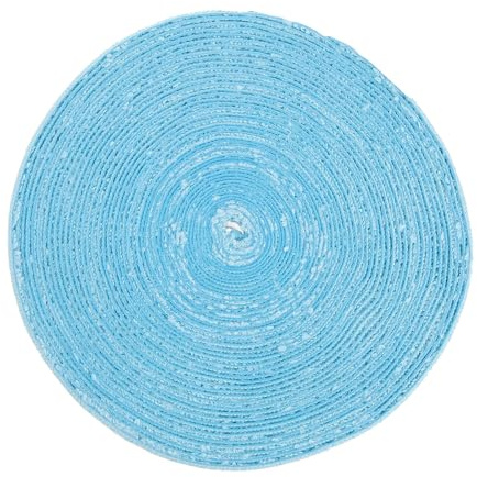 LABRIMP Cinta Antideslizante para Raquetas de Tenis y Bádminton Grip Absorbente de Sudor Fibra de 10 Metros Color Azul Claro Accesorio para Mejorar Agarre y Control en Deportes de