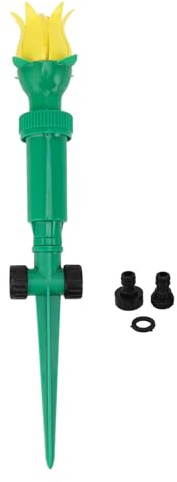 Irrigatore da giardino Irrigatore per prato rotante a 360 gradi, Irrigatore da giardino regolabile con aspetto a tulipano, Irrigatore ad acqua per esterni per un'irrigazione