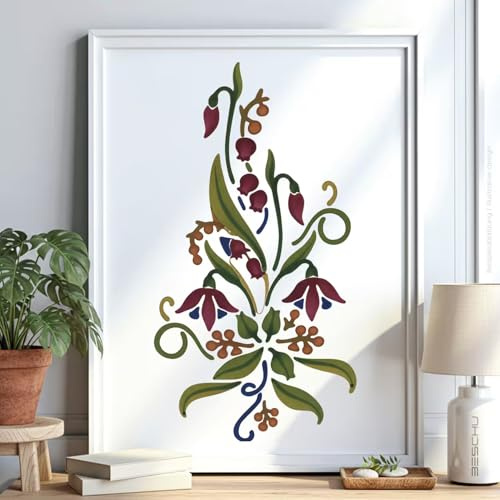 Blume Pflanze v129 Schablone Malen Wand Deko NEU 70x50 cm