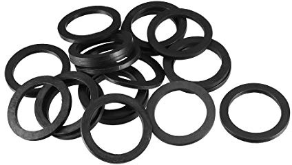 sourcing map 20 Stück Gummi Unterlegscheiben 40 mm Außendurchm. 3 mm Dicke | 30 mm Innendurchm., für Wasserschlauch Wasserhahn
