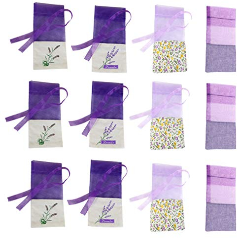 24Pcs Empty Lavender Bags Lavender Sachets Bag Cotton Bags Organza Gauze Bags Fragrance Pouch Bags Home Fragrance Supplies
