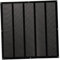 500x500mm Rejilla de Ventilación con Mosquitera - Rejillas de Aireación Metálicas - Acero, Negro