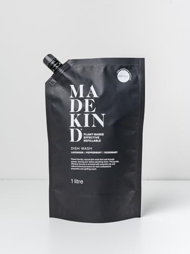 Made Kind Dish Wash Lavender, Rosemary & Peppermint 1 Litre Refill pouch