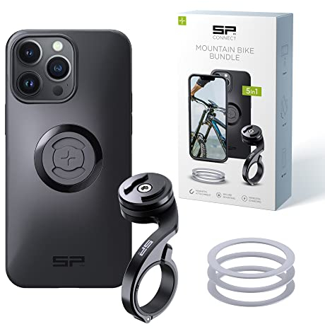 SP CONNECT Mountain Bike Bundle |SPC+| kompatibel mit iPhone 14 Pro Max | Handyhalter für Mountainbike| Mountainbike MTB Handy Halterung Gadget