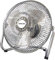 Max Star Ventilador de Sobremesa y Suelo 12 Silencioso, 3 Velocidades, Acabado de Acero, 47W, Inclinable, Seguro, 3 Aspas