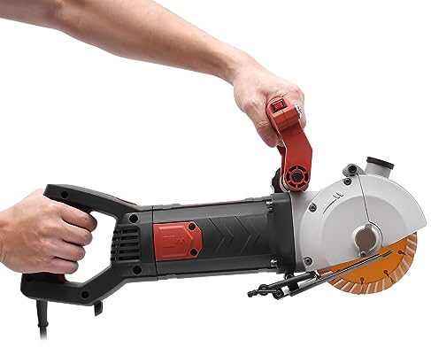 Fresatrice elettrica da parete a fessura, 4800 W, 6200 giri/min, fresatrice per muri, con 5 lame da 133 mm, fresatrice elettrica da parete
