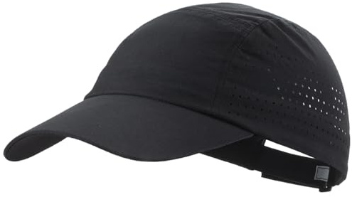 Magracy Mens UPF 50+ Running Cap Lightweight Sports Hat UV Protection Unisex Baseball Cap Black