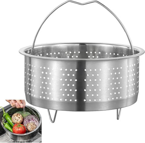 Onchadora de vapor de acero inoxidable, olla de vapor pequeña, diámetro interno, para ollas, ollas de ebullición, cocción a presión de vapor de vegetales, 20 cm