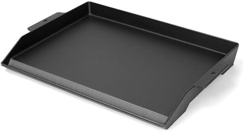 GFTIME 58,6 x 40,5cm Plancha en Fonte Universelle antiadhésive, Plaque de Cuisson idéale pour barbecues à gaz, Charbon et électrique, pour cuisinières, Cuisine extérieure, avec Bords Extra Hauts