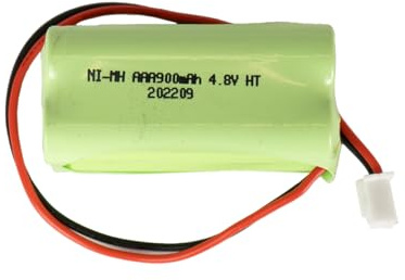 Q-Batteries Akku Pack 4,8V 900mAh für Notleuchte Mexcel M72 AAA F2x2 NiMH mit Kabel und JST XHP-2