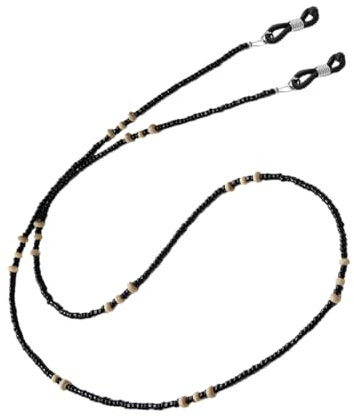 ANDRESLAD 2stücke Retro Brillenketten Aus Holzperlen Dekorative Brillenseile Mode Brillenkette Für Maskenpartys