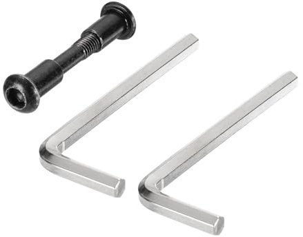 PATIKIL Tornillo de Perno Fijo para Patinetes Eléctricos M365, 1 Juego de Tornillo de Bloqueo de Eje Plegable, Tornillo de Fijación Plegable, Piezas Repuesto Compatibles con M365, Negro
