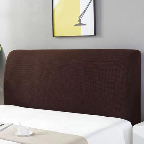 Generisch Bettkopfteil Hussen, Stretch Bett Kopfteil Bezug, All-Inclusive Bett Kopfteil Schonbezug Für Schlafzimmerdekoration(Brown,200cm)