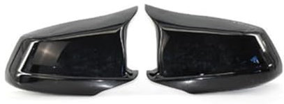 DEMULAX Schwarze Spiegelabdeckungen, for, 5er F10/F11/F18 Pre-Lci 11–13. Spiegelkappen, Ersatz-Seitenspiegelkappen, hintere Türflügel hinten – Ersatzabdeckungen Kappen für Türspiegelabdeckungen