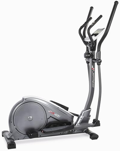 JK FITNESS JK 406 – Ellittica Magnetica, Display LCD Multifunzione, Allenamento Cardio Intenso e Dimagrimento, Supporto Smartphone, Portata Massima 100 kg, Macchina per l'allenamento Cardio Ellittico