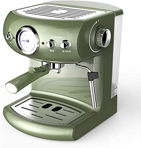 IUBGFTO Fully Semi-Automatic Coffee Machine Retro Style Espresso Pump Type Household and Commercial Steam Type Milk Foam Strong Steam