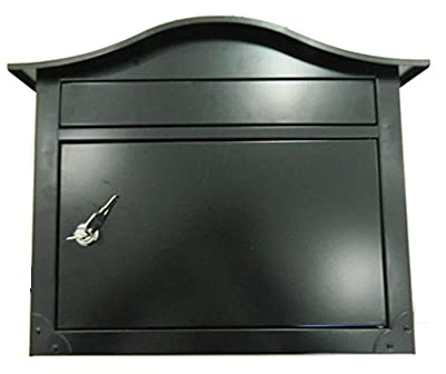 Gardeneea Buzón de Acero para Exteriores, Grande, para Montar en la Pared, Vertical, con Cerradura