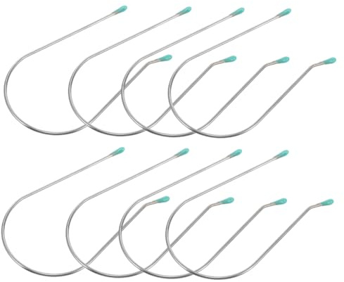 PACKOVE Elektrische Lockenwicklerclips 8 Stück aus Edelstahl 304 U-förmige Heißwickler Befestigung für Dauerwellen zu Hause Kompakte Haarwickler Clips für Vielseitiges Styling