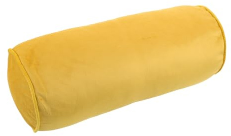 MAGICLULU Almohada Cilíndrica de Terciopelo Holandés para Cuello y Lumbares Soporte Ergonómico para Cervical Cojín Multifuncional para Viaje y Descanso