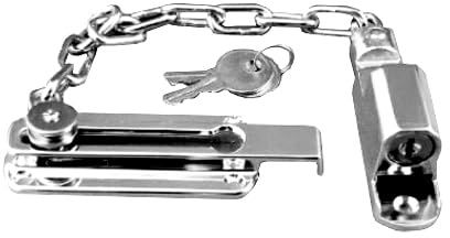 Locking Door Chain with Fixings Security Door Guard for Home Apartment and Office Safety