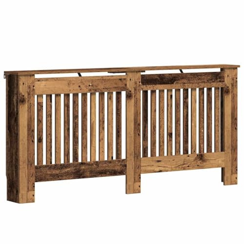 vidaXL Cache-Radiateur Bois Ancien 172 x 19 x 81,5 cm, Cache-radiateur Moderne, rectangulaire pour déco Maison, Protection esthétique, Bois conçu, sécurité Enfant, Salon