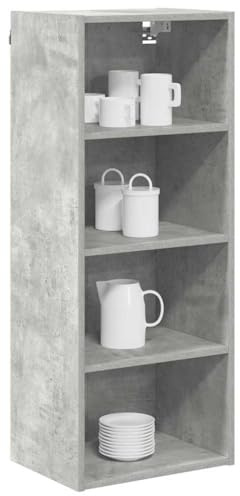 vidaXL Hängeschrank Betongrau 40 x 29,5 x 100 cm Holzwerkstoff